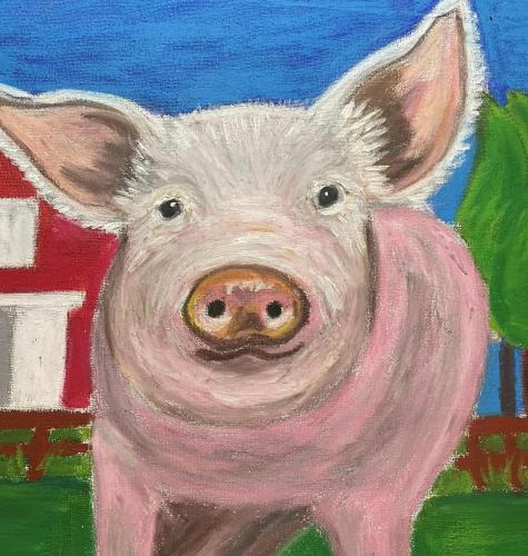 Pig on the farm